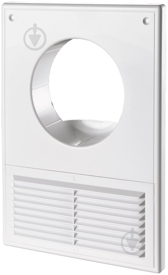 Решітка Домовент ДВ 100Кс пластик білий - фото 1