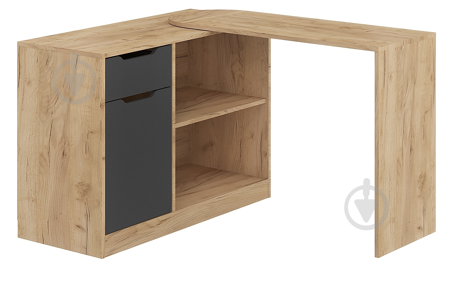 Комод-стол Компанит 2 1060x710x412 мм дуб крафт золотой/антрацит - фото 1