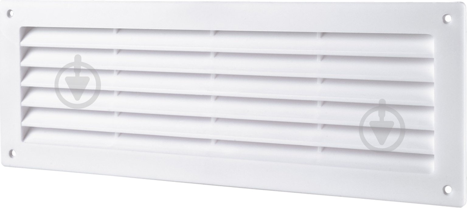 Решетка Домовент ДВ 350 пластик белый - фото 1