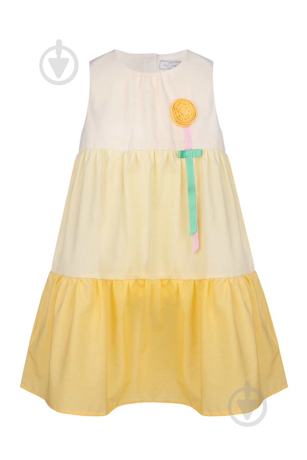 Платье Sasha р.104 желтый 4357/10 - фото 1 Платье Sasha р.104 желтый 4357/10 - фото 1