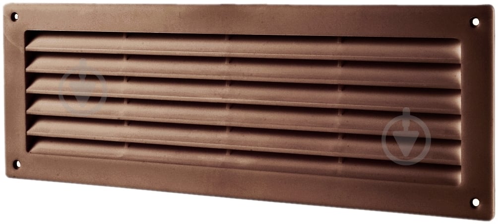 Решетка Домовент ДВ 350 пластик коричневый - фото 1 Решетка Домовент ДВ 350 пластик коричневый - фото 1