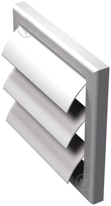 Решетка Вентс МВ 100Ж пластик белый - фото 1