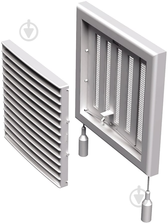 Решітка Вентс МВ 101Рс пластик білий - фото 1 Решітка Вентс МВ 101Рс пластик білий - фото 1