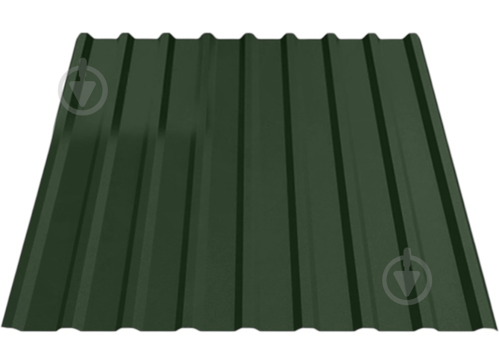 Профнастил кровельный PCS ПК-20 0,40x1140x2000 мм RAL 6020 темно-зеленый мат - фото 1 Профнастил кровельный PCS ПК-20 0,40x1140x2000 мм RAL 6020 темно-зеленый мат - фото 1