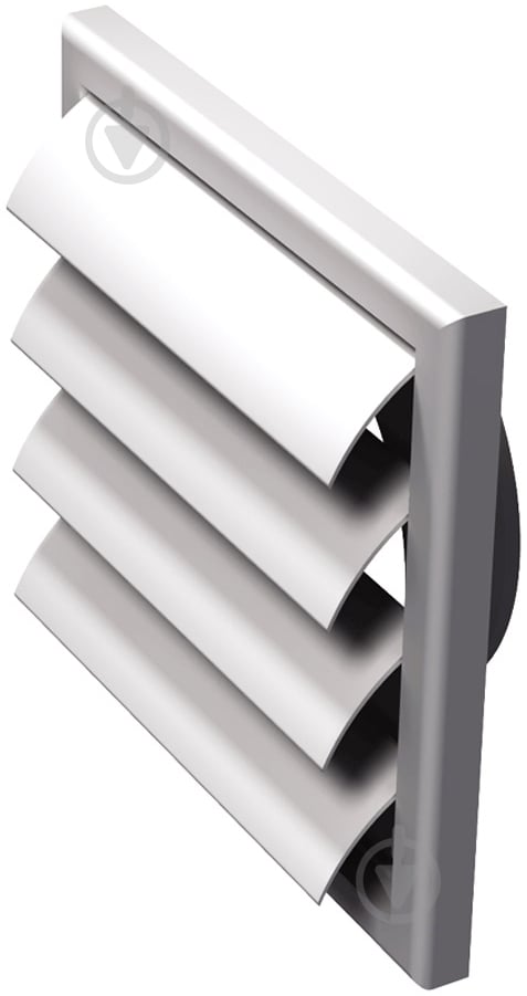 Решетка Вентс МВ 120 ВЖ с фланцем пластик белый - фото 1 Решетка Вентс МВ 120 ВЖ с фланцем пластик белый - фото 1