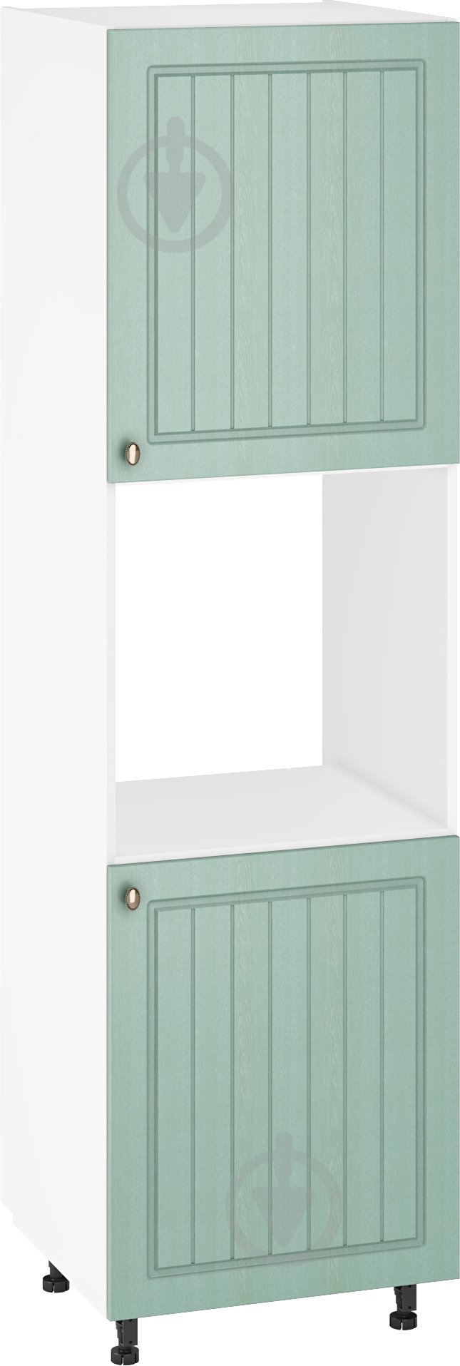 Шкаф-пенал под духовку ШДР 60/214/56 + фасад МДФ МС Прованс изумруд прованс изумруд/белый Грейд - фото 1 Шкаф-пенал под духовку ШДР 60/214/56 + фасад МДФ МС Прованс изумруд прованс изумруд/белый Грейд - фото 1