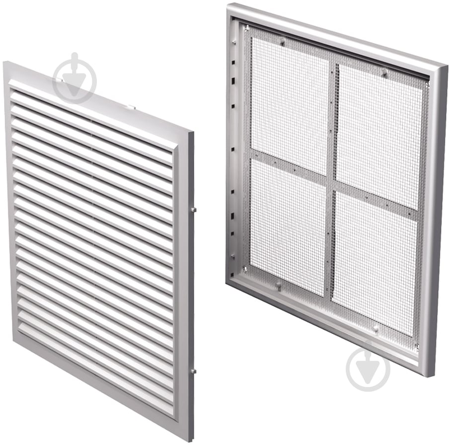 Решетка Вентс МВ 250б/с пластик белый - фото 1