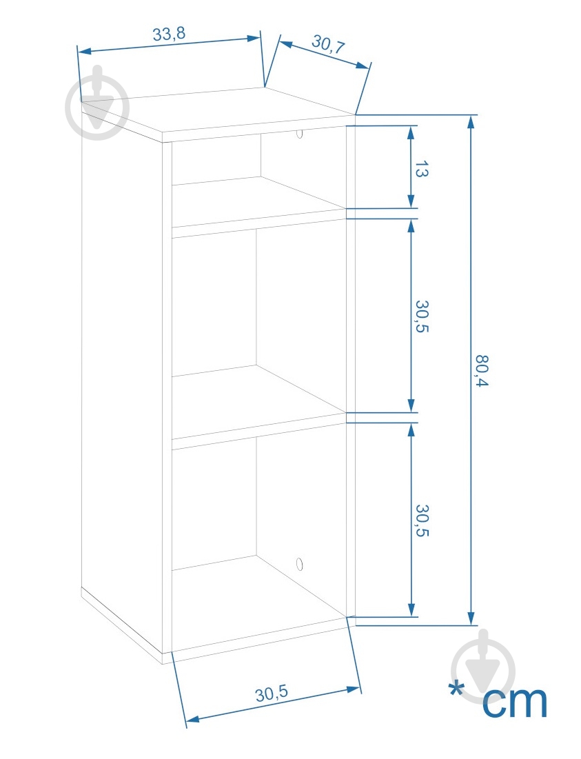 Стеллаж Компанит КШ-27 дуб сонома - фото 3