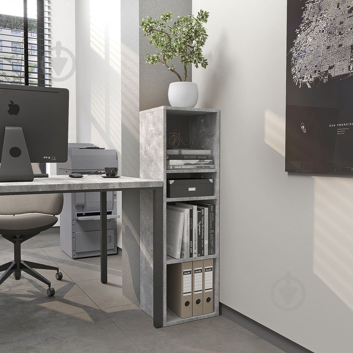 Стеллаж Компанит КШ-28 ателье светлое - фото 2 Стеллаж Компанит КШ-28 ателье светлое - фото 2