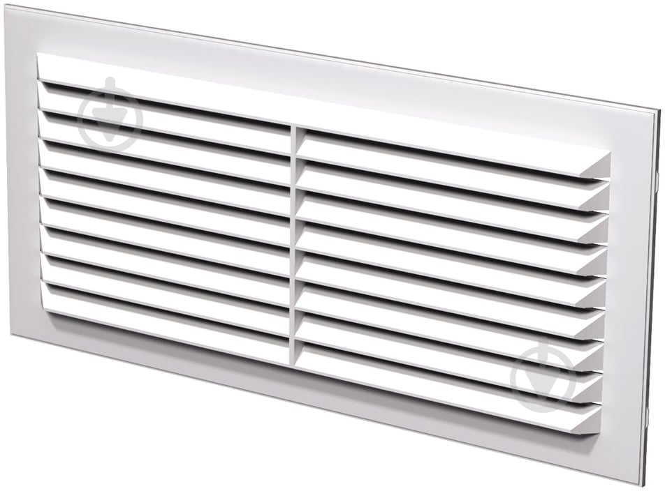 Решітка Вентс МВ 80-1 пластик білий - фото 1