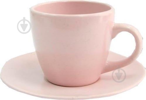 Чашка с блюдцем Astera Marble Pink 300 мл A0431-ZM12TSB - фото 1
