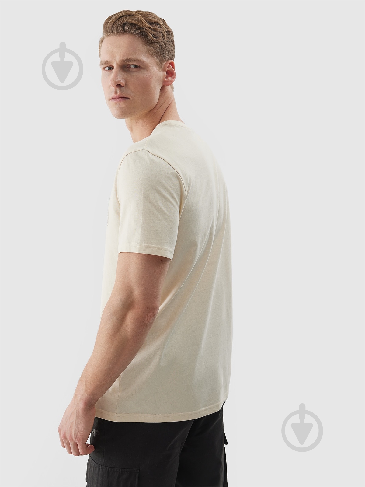 Футболка 4F TSHIRT M1317 4FWSS24TTSHM1317-12S р.M бежевый - фото 2