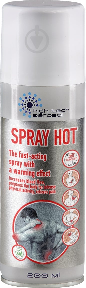 Спрей розігріваючий HTA HTA Spray Hot 200 ml - фото 1 Спрей розігріваючий HTA HTA Spray Hot 200 ml - фото 1