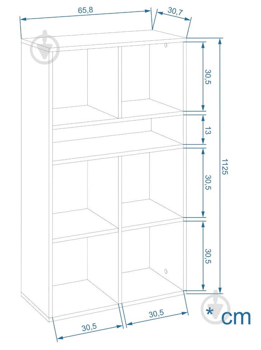Стеллаж Компанит КШ-30 нимфея альба - фото 3
