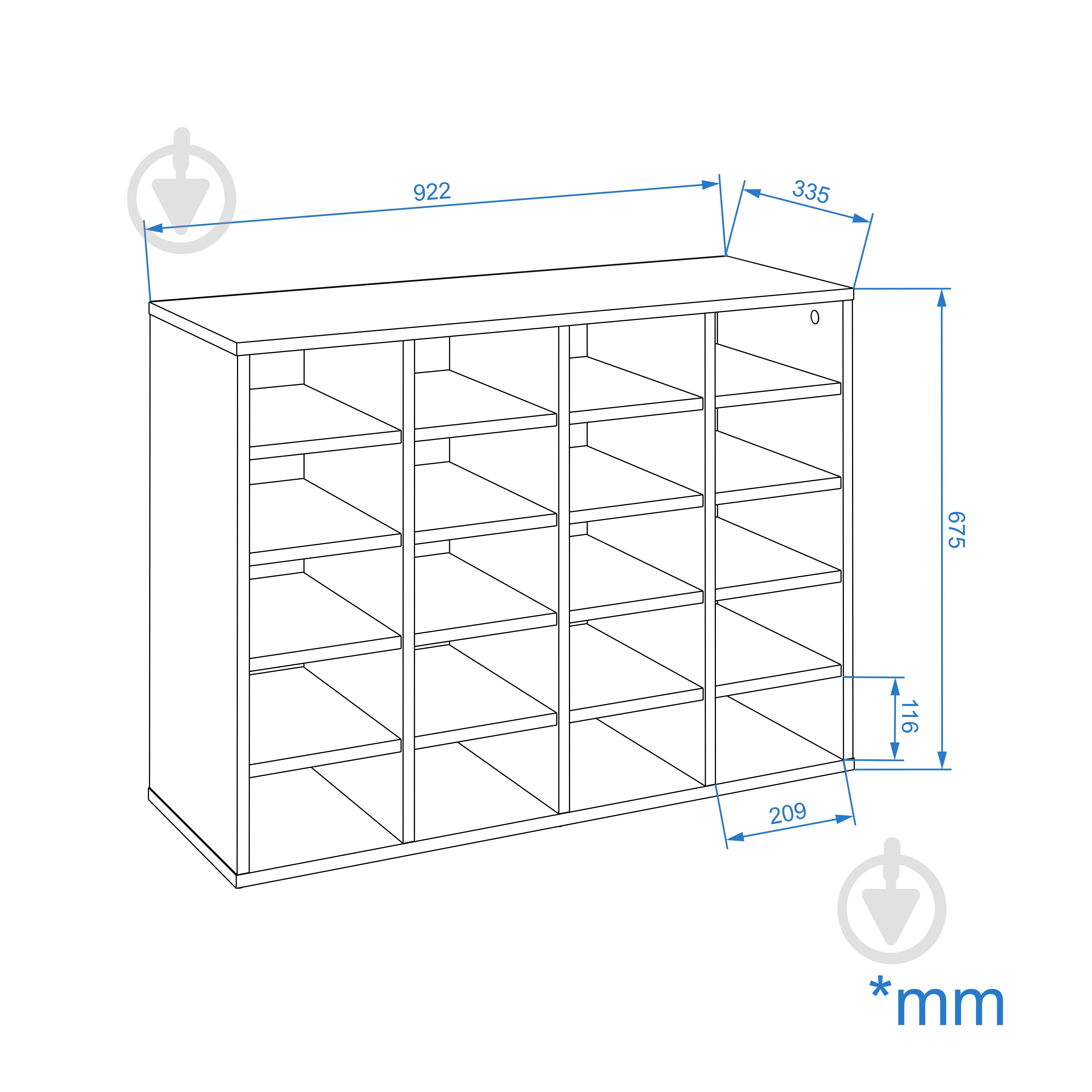 Стеллаж Компанит КШ-31 нимфея альба (РЕ) - фото 2