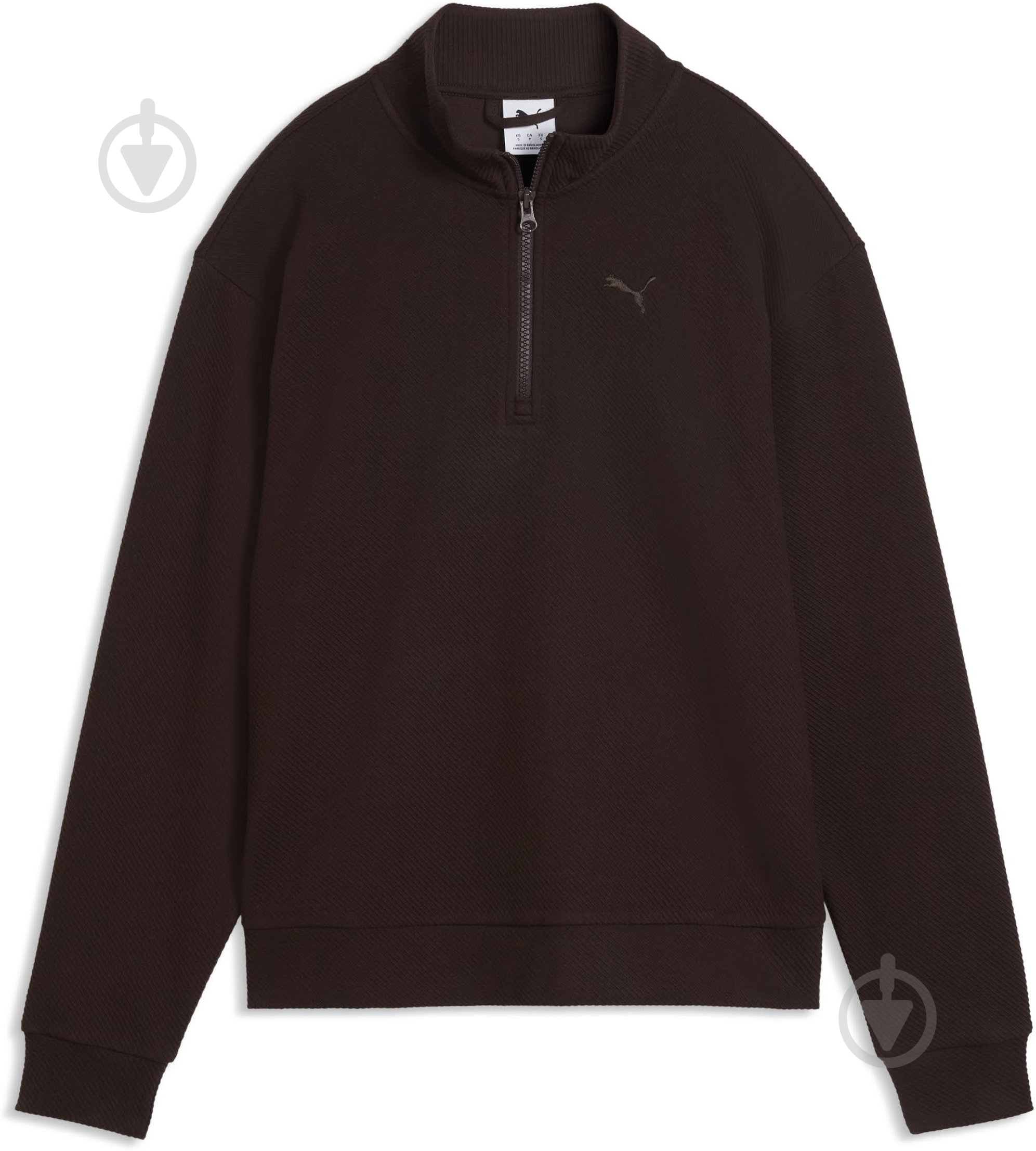 Джемпер Puma ESS ELEVATED Standard Half-Zip 69401633 р.L коричневый - фото 4