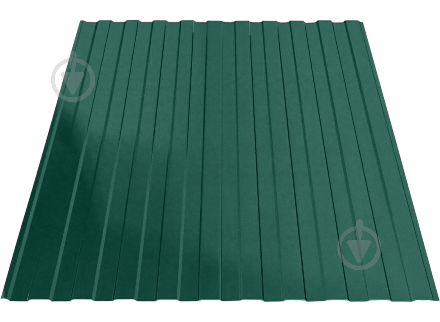 Профнастил стеновой PCS ПС-8 0,30x1190x2000 мм RAL 6005 зеленый глянец - фото 1