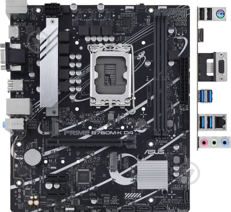 Материнская плата Asus 90MB1DS0-M0EAY0 (Socket 1700, Intel B760, micro ATX) - фото 2