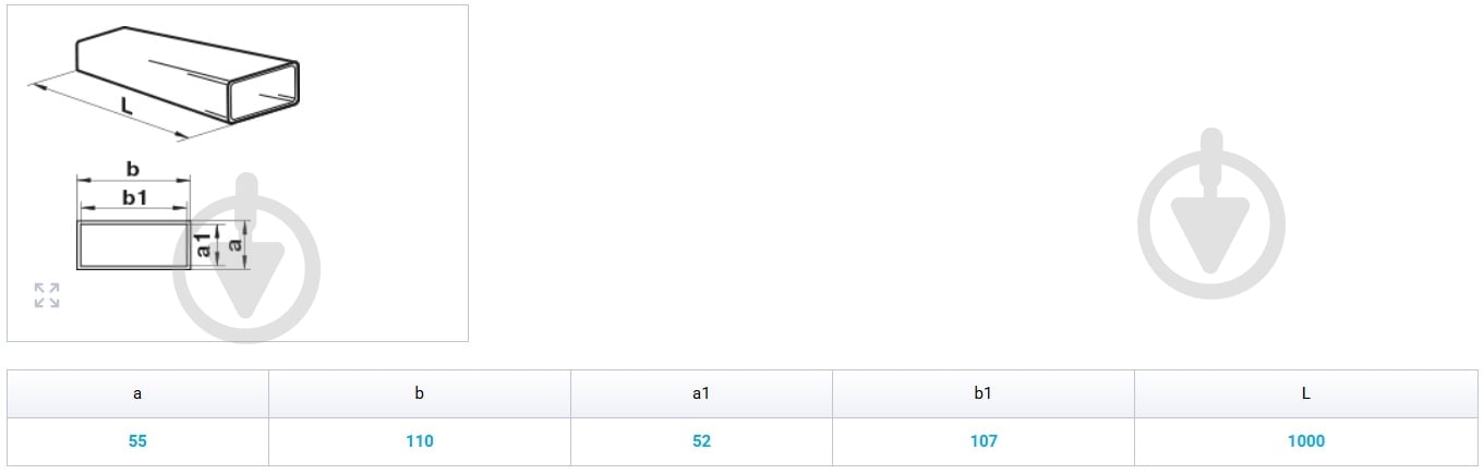 Канал плоский Вентс Пластивент 110x55/1 5010 - фото 3