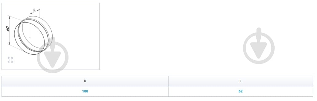 Переходник металлический Вентс ПМ 100 - фото 3