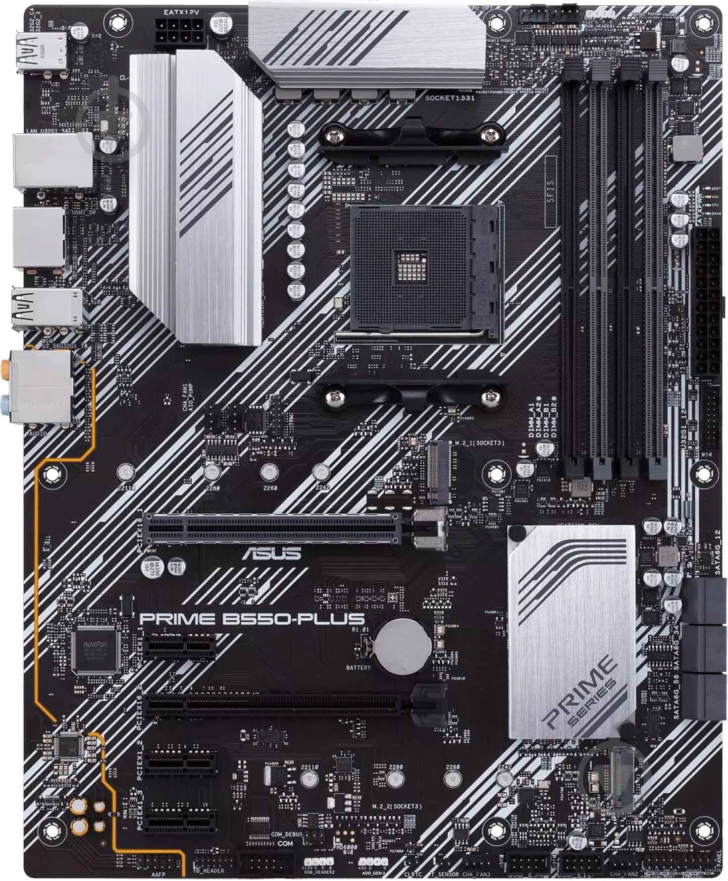 Материнська плата Asus 90MB14U0-M0EAY0 (Socket AM4, AMD B550, ATX) - фото 1 Материнська плата Asus 90MB14U0-M0EAY0 (Socket AM4, AMD B550, ATX) - фото 1