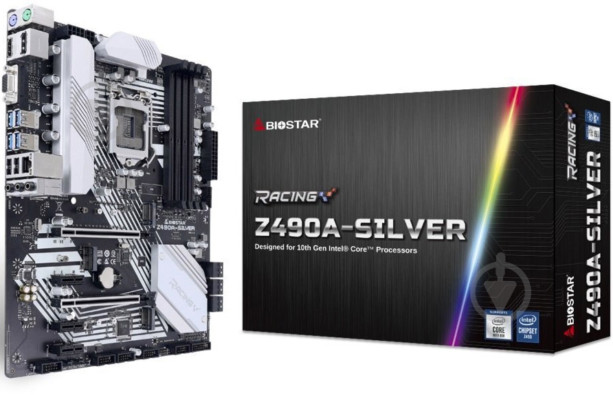 Материнская плата Biostar Z490A-SILVER (Socket 1200, Intel Z490, ATX) - фото 4