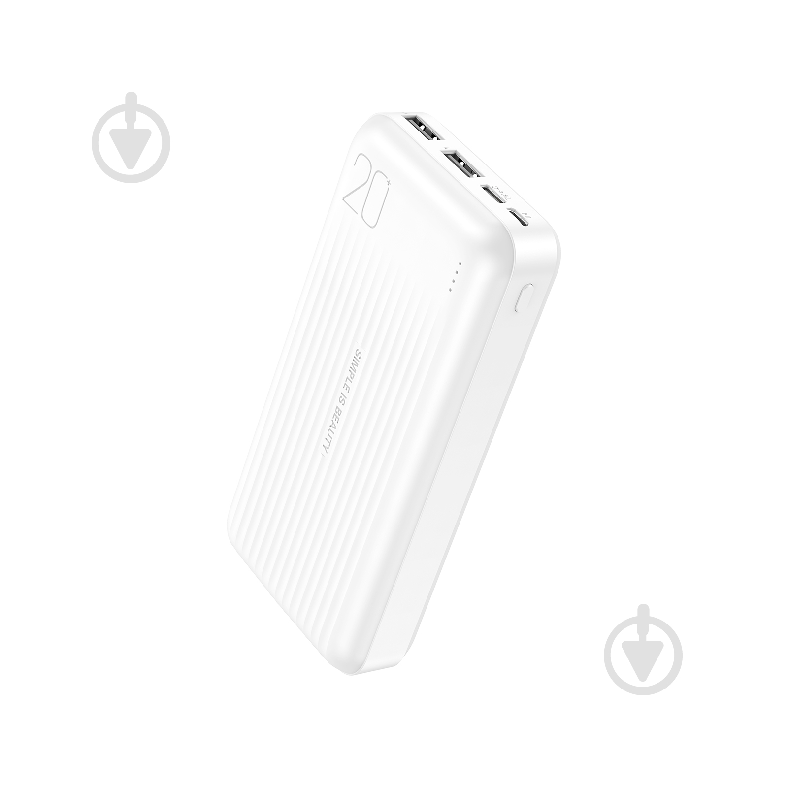 Повербанк Xo PB302 20000 mAh white (PB302.white) - фото 1