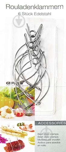 Клипса Gefu для мяса 6 шт./уп. Volte 11300 - фото 4