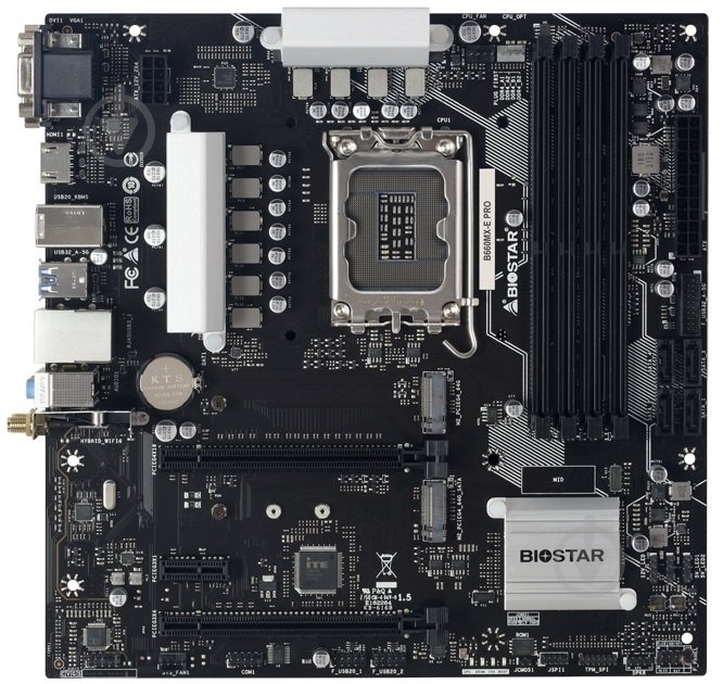 Материнская плата Biostar B660MX-E PRO (Socket 1700, Intel B660, micro ATX) - фото 1