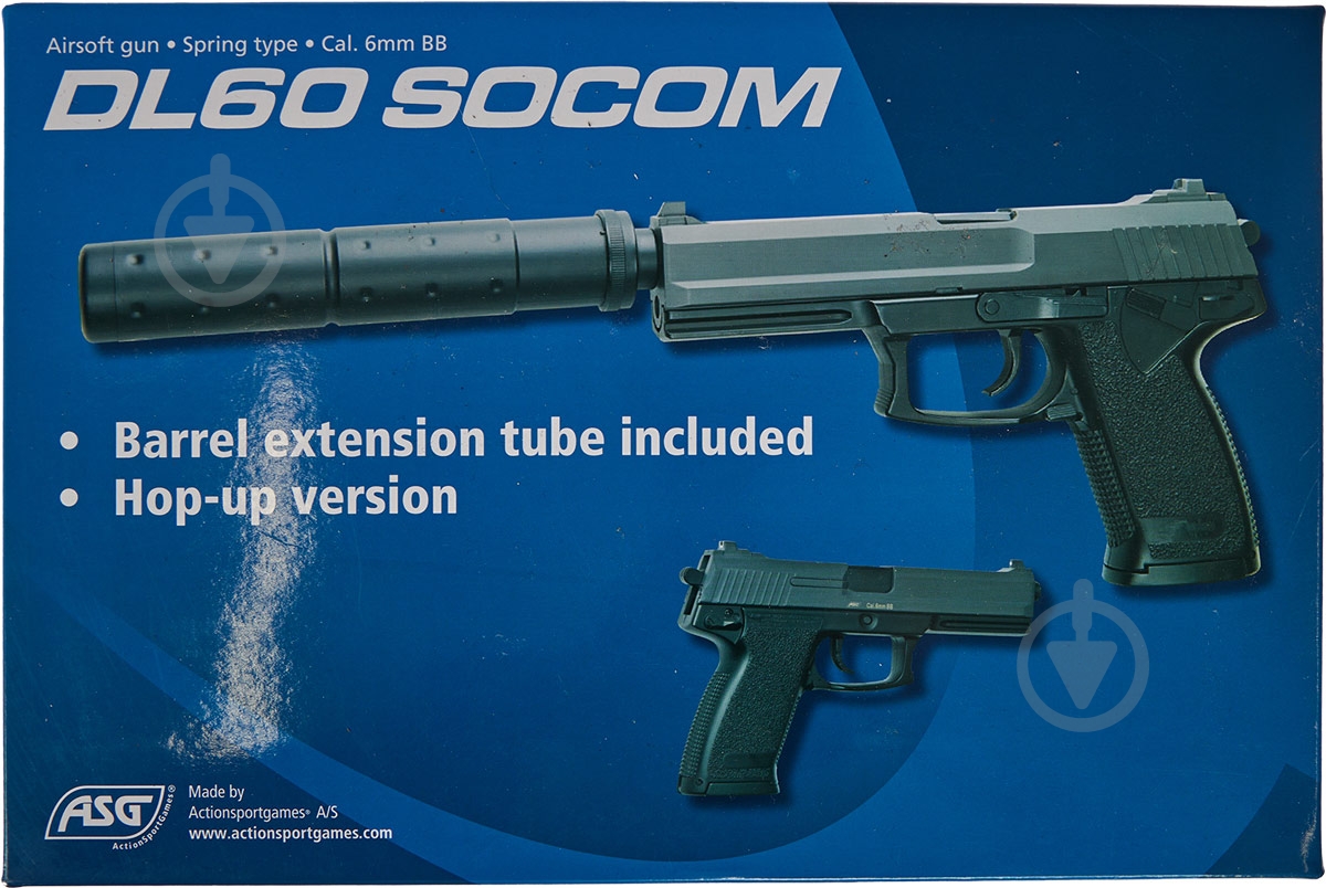 Пістолет-кулемет ASG DL 60 SOCOM Spring 6 мм black - фото 6