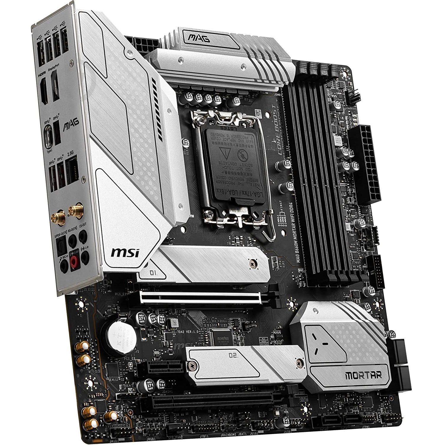 Материнская плата MSI 911-7D42-049 (Socket 1700, Intel B660, micro ATX) - фото 2 Материнская плата MSI 911-7D42-049 (Socket 1700, Intel B660, micro ATX) - фото 2