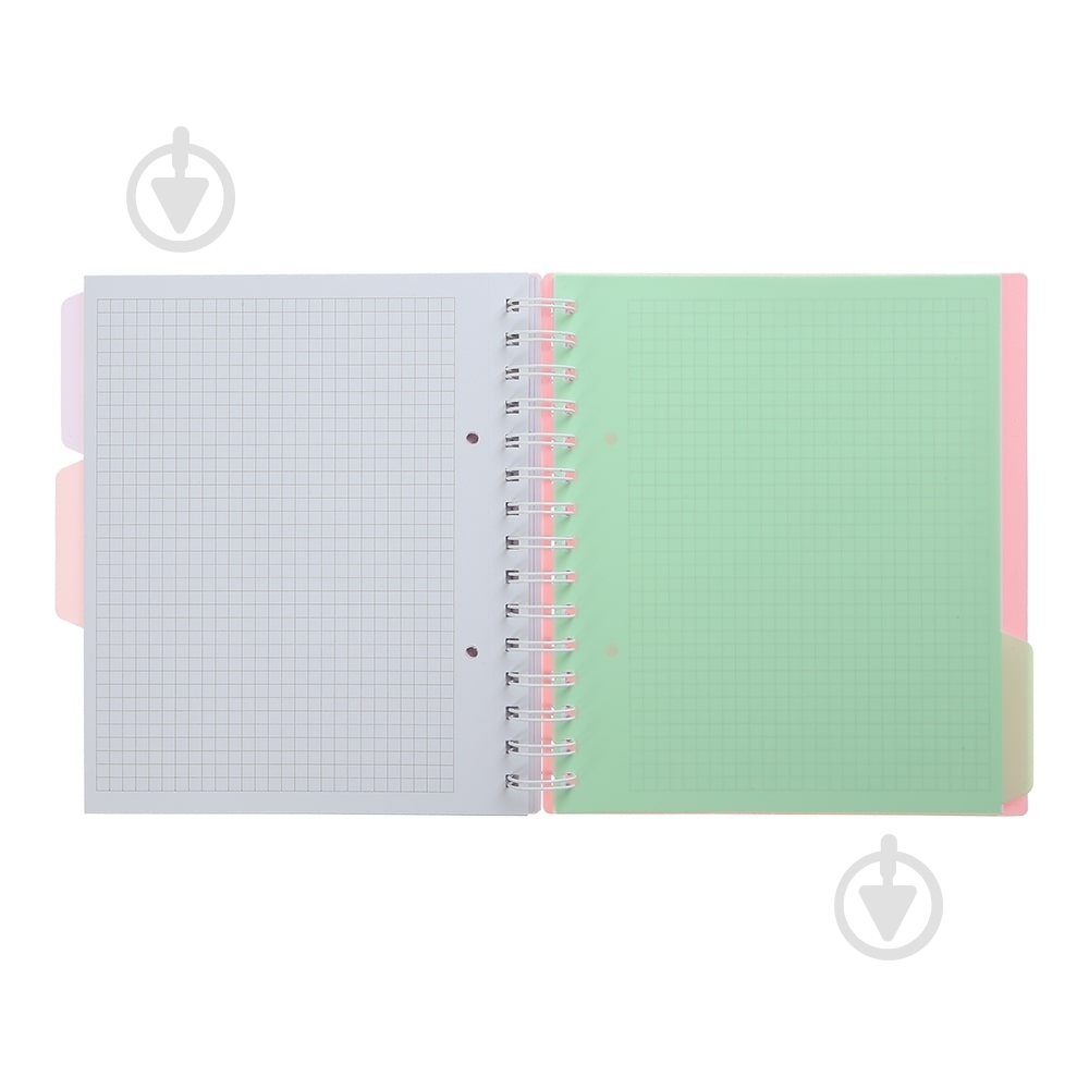 Зошит на пружині Buromax PASTEL В5 (170x205) 120 арк. клітинка 3 розділювачі рожевий - фото 5 Зошит на пружині Buromax PASTEL В5 (170x205) 120 арк. клітинка 3 розділювачі рожевий - фото 5