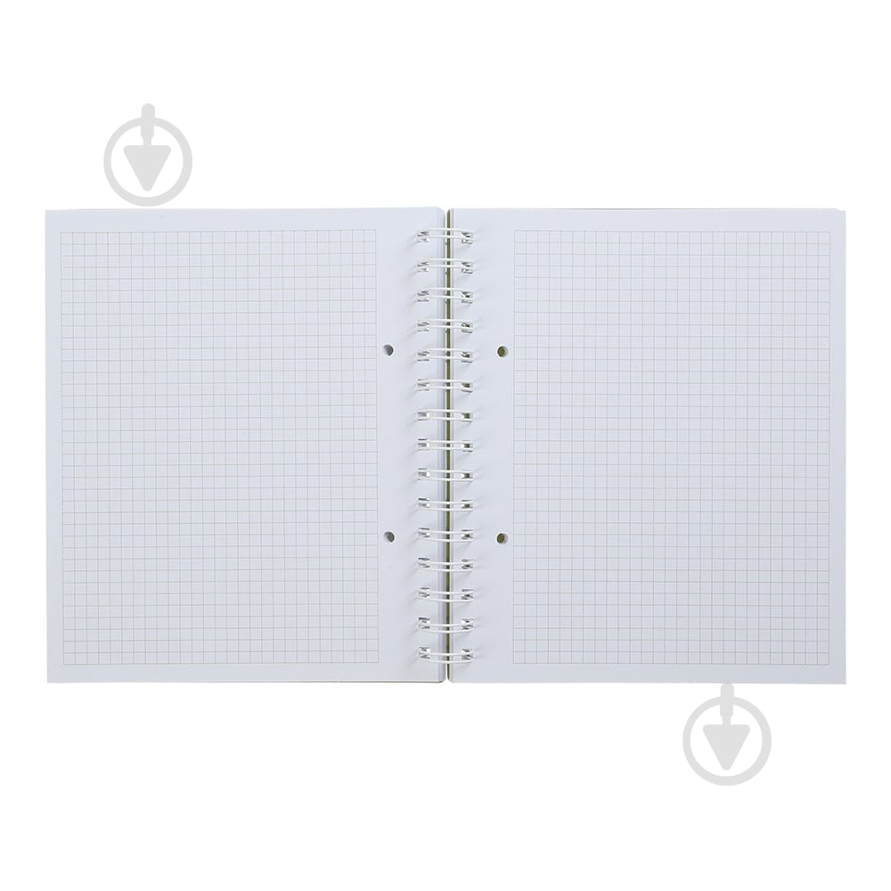 Зошит на пружині Buromax MILITARY В5 (170x205) 120 арк. клітинка темно-зелений - фото 3