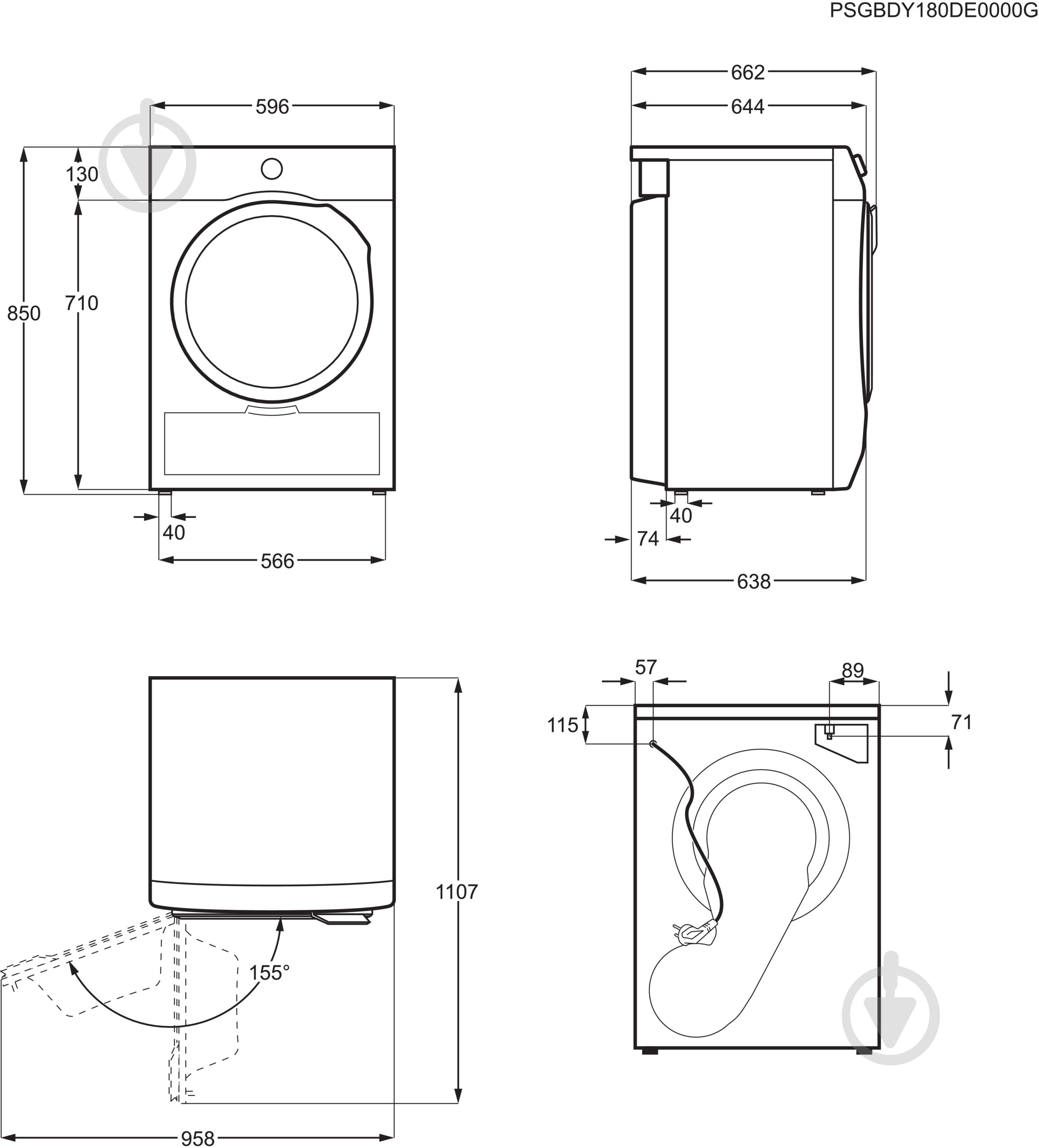 Сушильная машина Electrolux EW6D283YU - фото 5