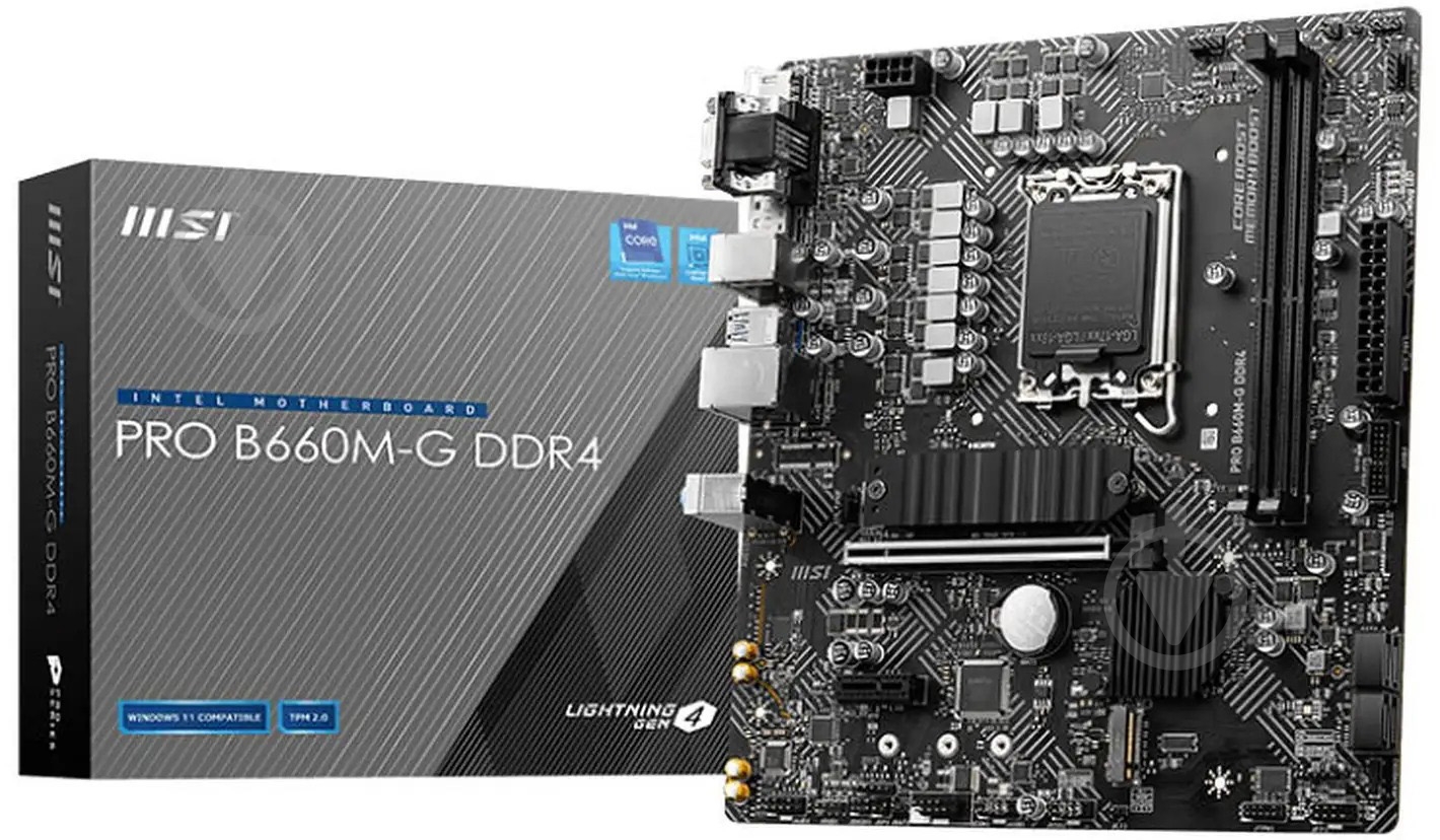 Материнська плата MSI 911-7D45-008 (Socket 1700, Intel B660, micro ATX) - фото 6