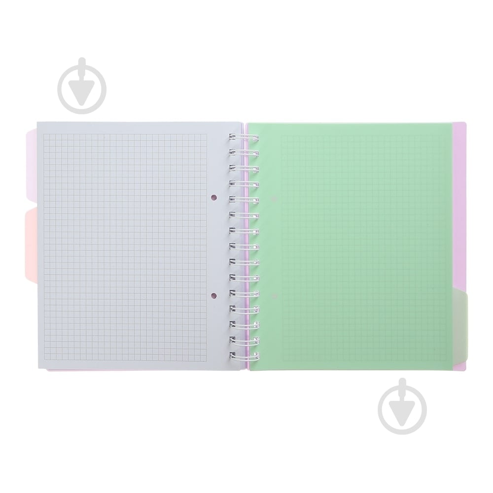 Зошит на пружині Buromax PASTEL В5 (170x205) 120 арк. клітинка 3 розділювачі бузковий BM.24355912-26 - фото 5 Зошит на пружині Buromax PASTEL В5 (170x205) 120 арк. клітинка 3 розділювачі бузковий BM.24355912-26 - фото 5