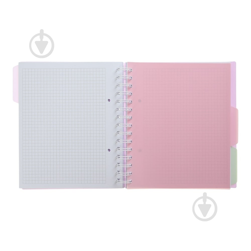 Зошит на пружині Buromax PASTEL В5 (170x205) 120 арк. клітинка 3 розділювачі бузковий BM.24355912-26 - фото 3 Зошит на пружині Buromax PASTEL В5 (170x205) 120 арк. клітинка 3 розділювачі бузковий BM.24355912-26 - фото 3