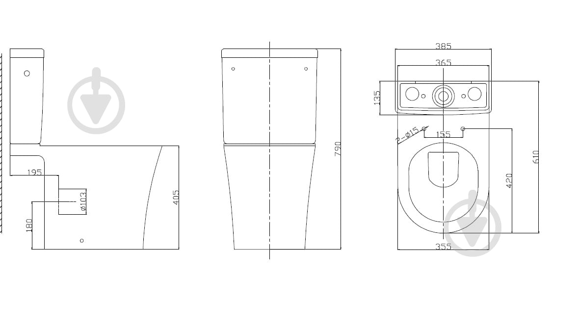 Унитаз-компакт Mixxen THOMAS MXMD0689 - фото 2 Унитаз-компакт Mixxen THOMAS MXMD0689 - фото 2