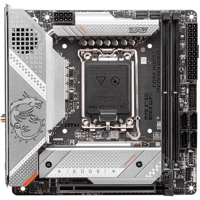 Материнская плата MSI 911-7E03-001 (Socket 1700, Intel Z790, mini ITX) - фото 1