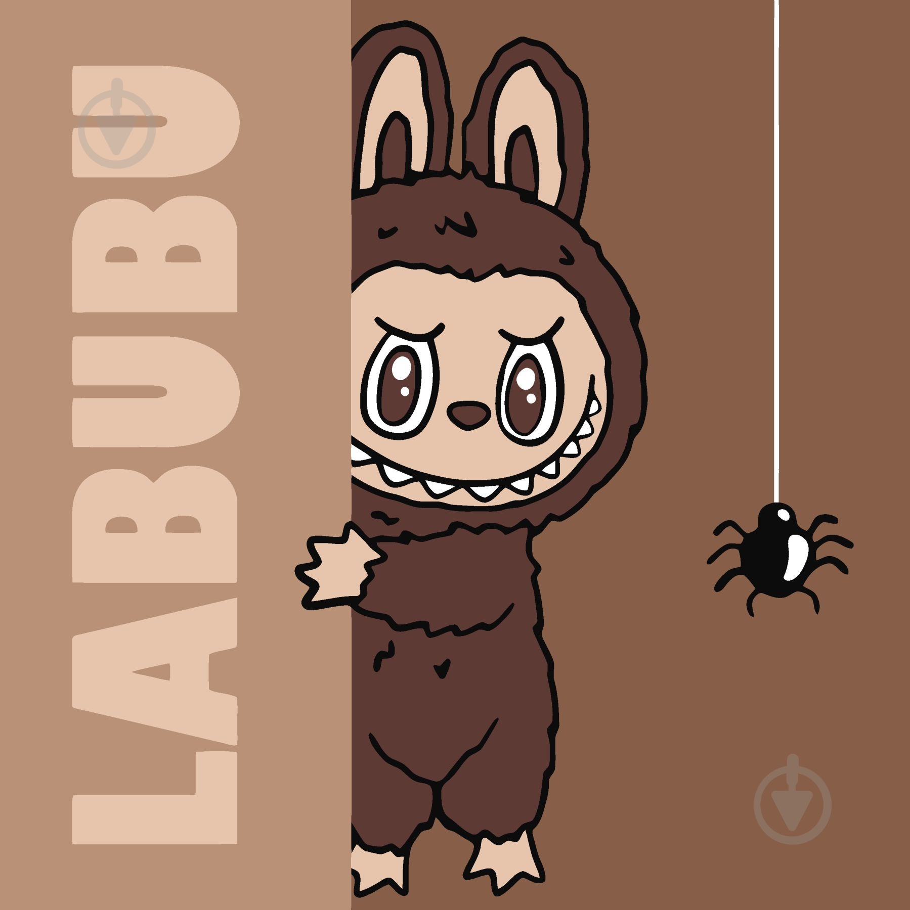 Картина по номерам прятки Лабубу ©art_selena_ua Ideyka - фото 1 Картина по номерам прятки Лабубу ©art_selena_ua Ideyka - фото 1