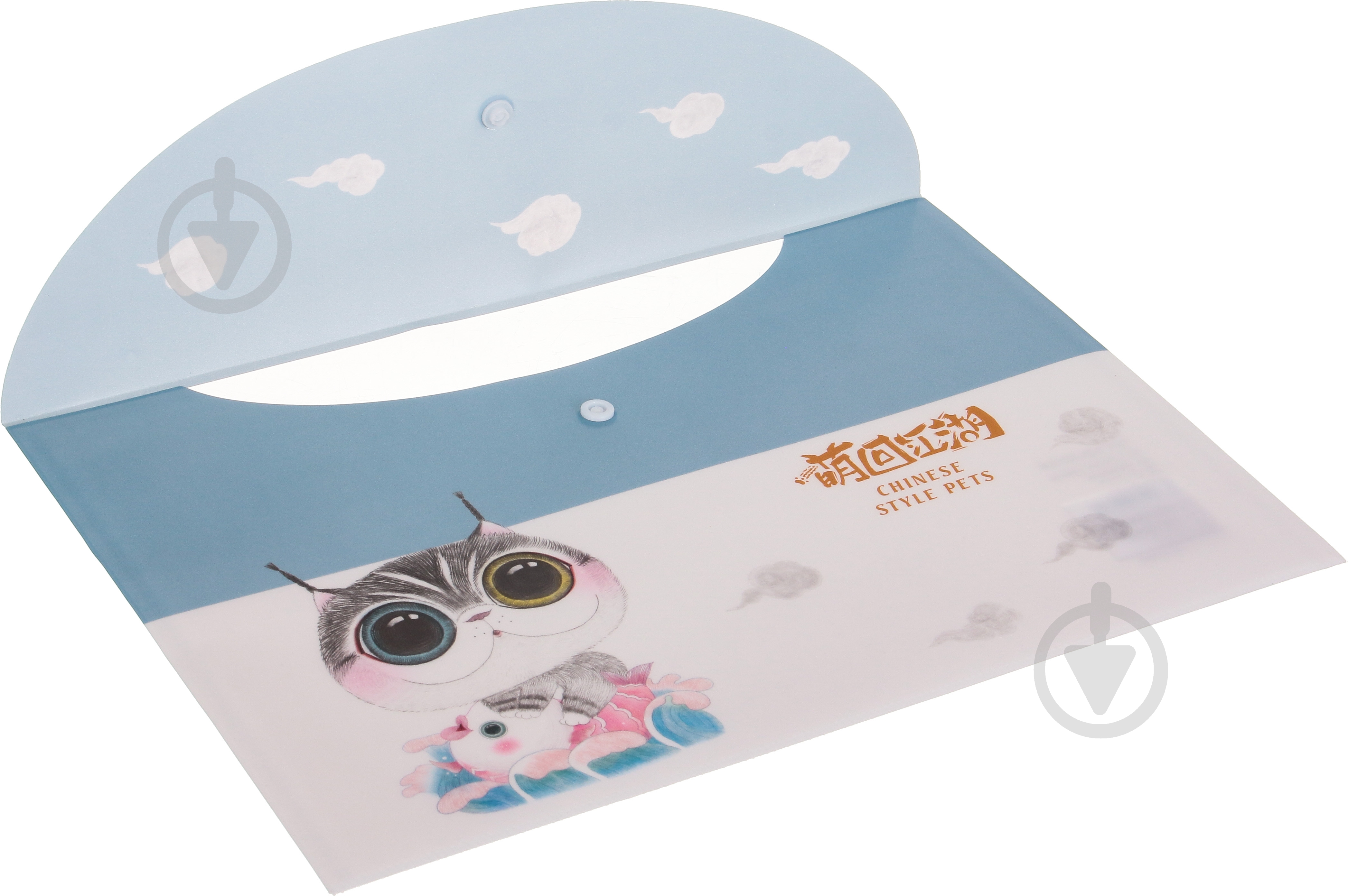 Папка-конверт Lovely голубая - фото 4