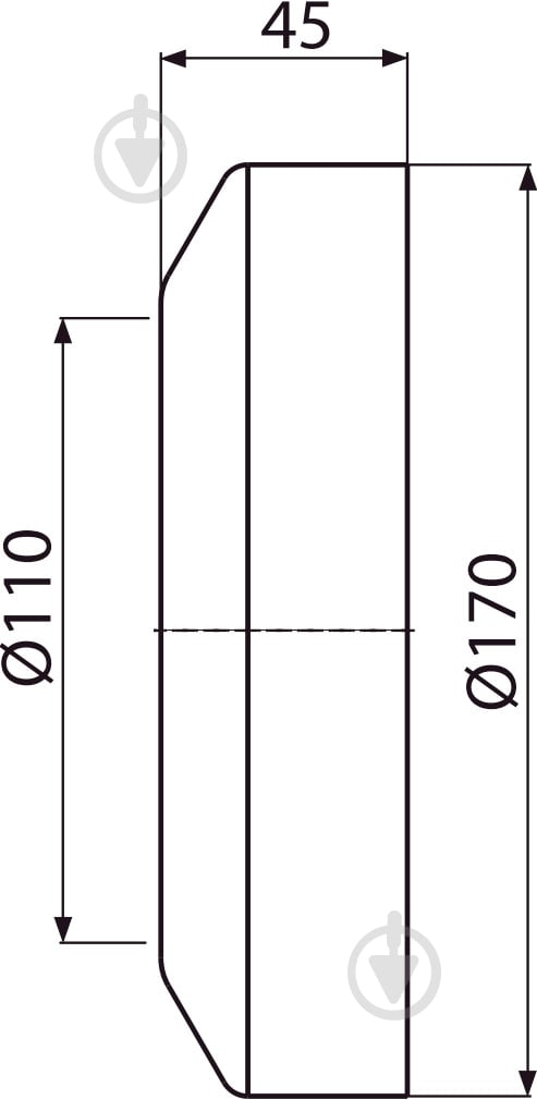 Накладка декоративная Alca Plast для унитаза малая d110 - фото 2