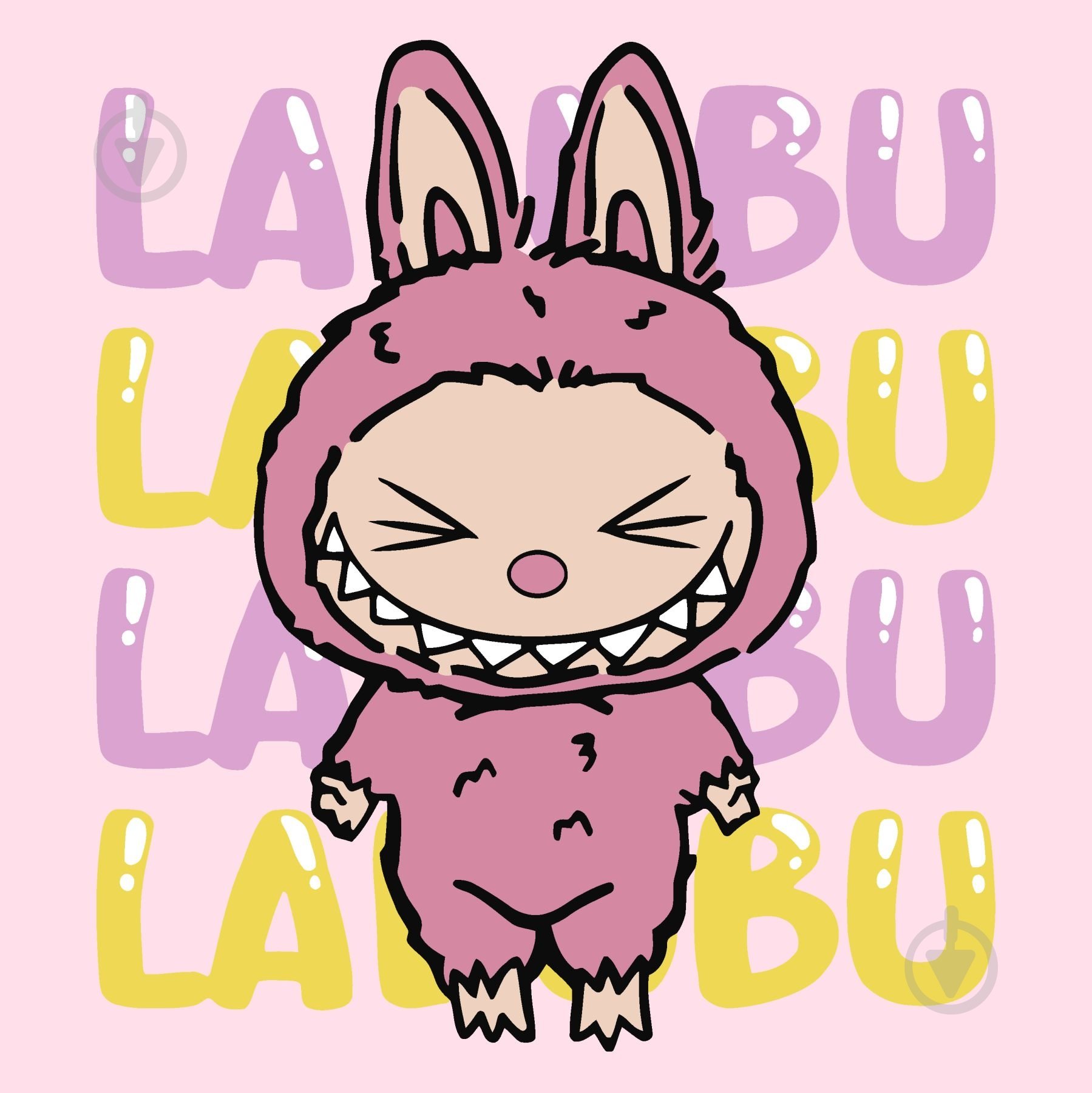 Картина по номерам Она - Лабубу ©art_selena_ua Ideyka - фото 1 Картина по номерам Она - Лабубу ©art_selena_ua Ideyka - фото 1