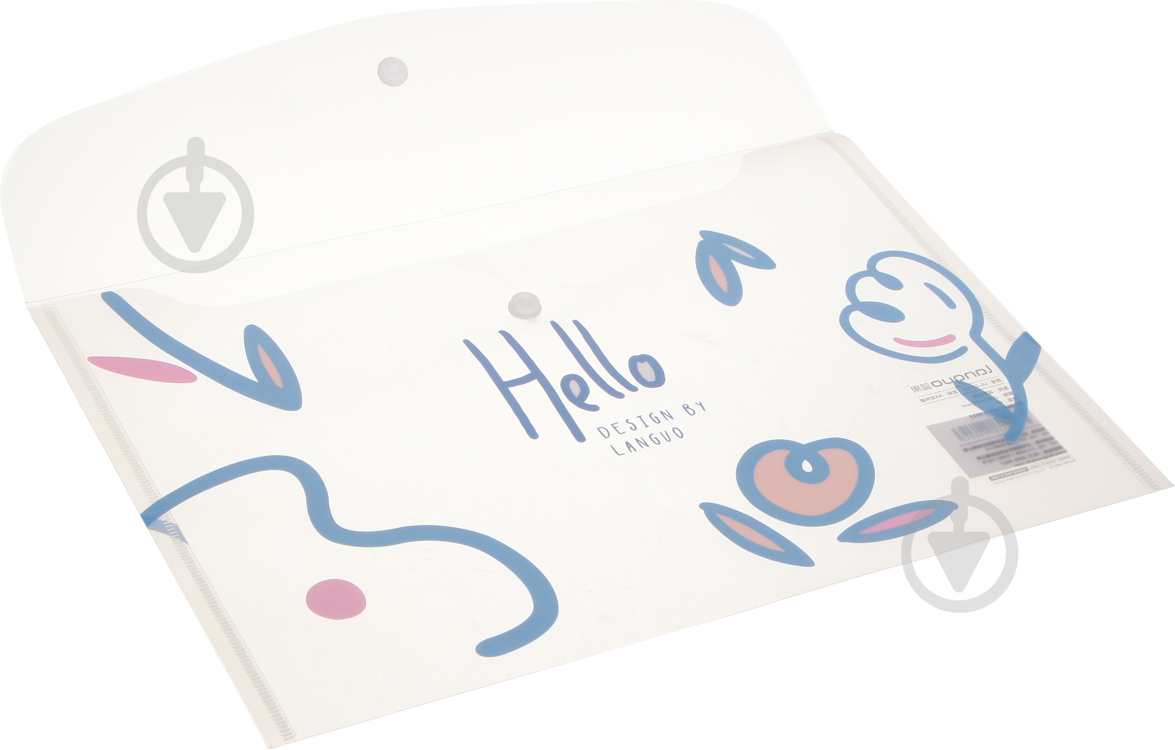 Папка-конверт Малюнки квітів рожеві - фото 3