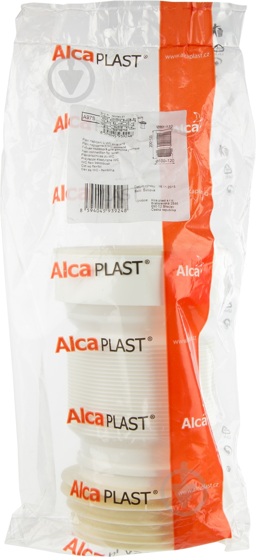 Труба гофрированная для унитаза Alca Plast A97SN - фото 3