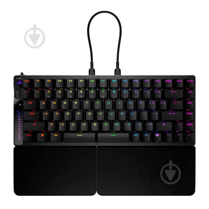 Клавиатура Asus ROG Falcata split Magnetic Switch Wireless/Bluetooth/USB (90MP043H-BKUA20) black - фото 3