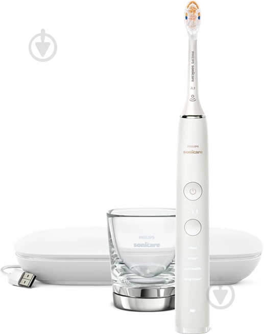 Електрична зубна щітка Philips Series 9000 Sonicare HX9911/19 Diamond Clean + HX6322/04 For Kids - фото 2