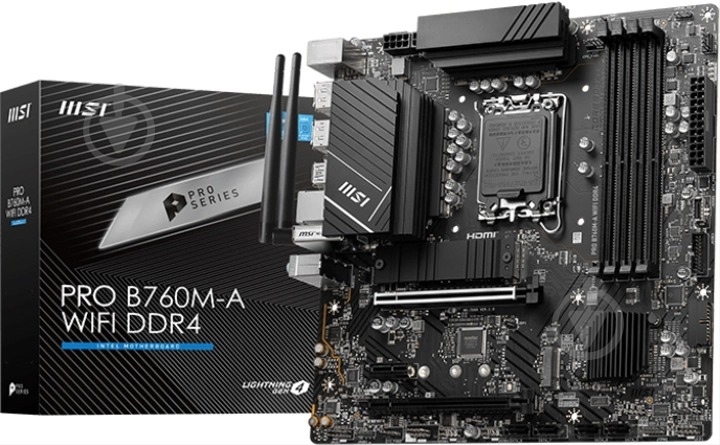Материнская плата MSI 911-7D99-001 (Socket 1700, Intel B760, micro ATX) - фото 5