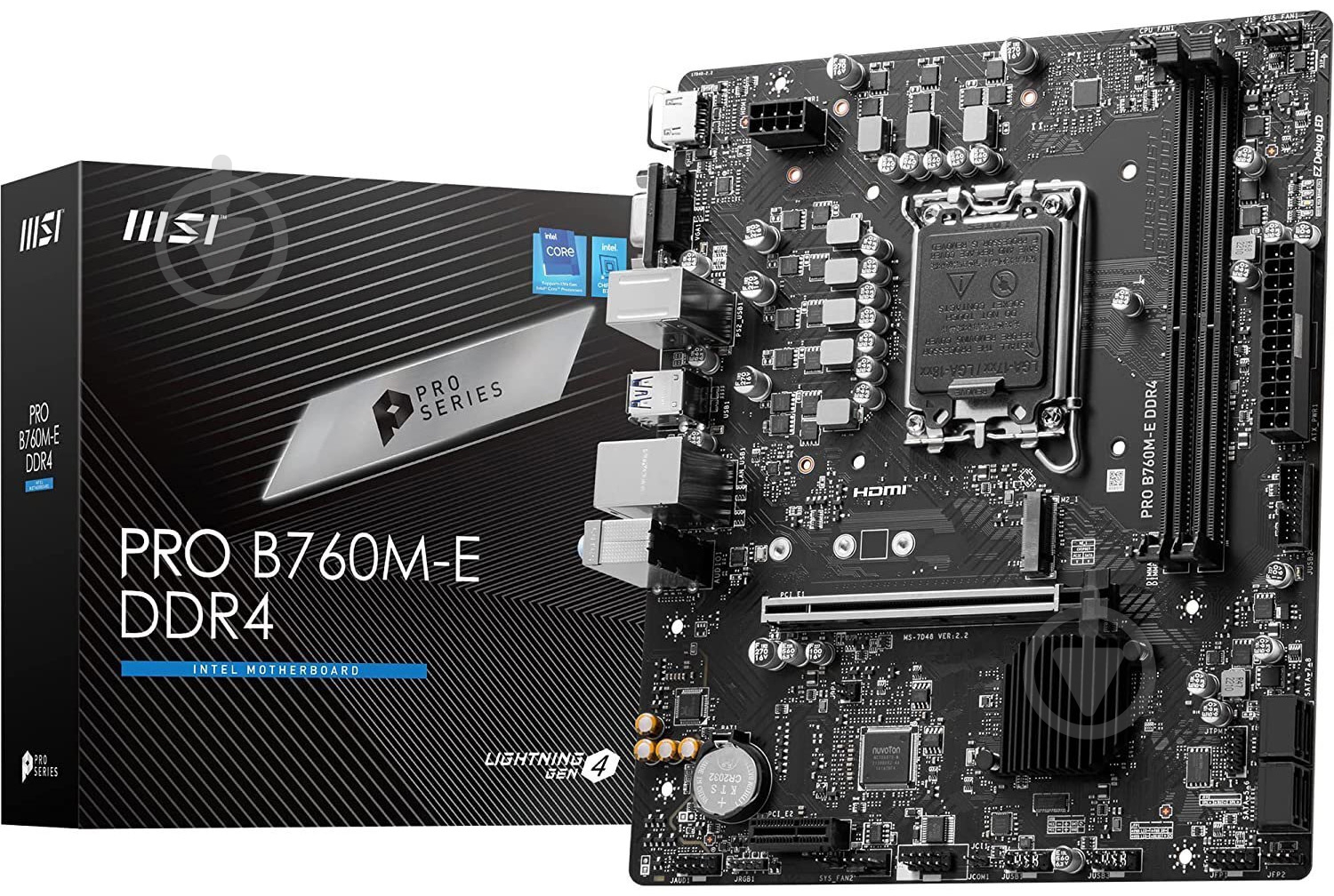 Материнська плата MSI 911-7D48-008 (Socket 1700, Intel B760, micro ATX) - фото 4 Материнська плата MSI 911-7D48-008 (Socket 1700, Intel B760, micro ATX) - фото 4