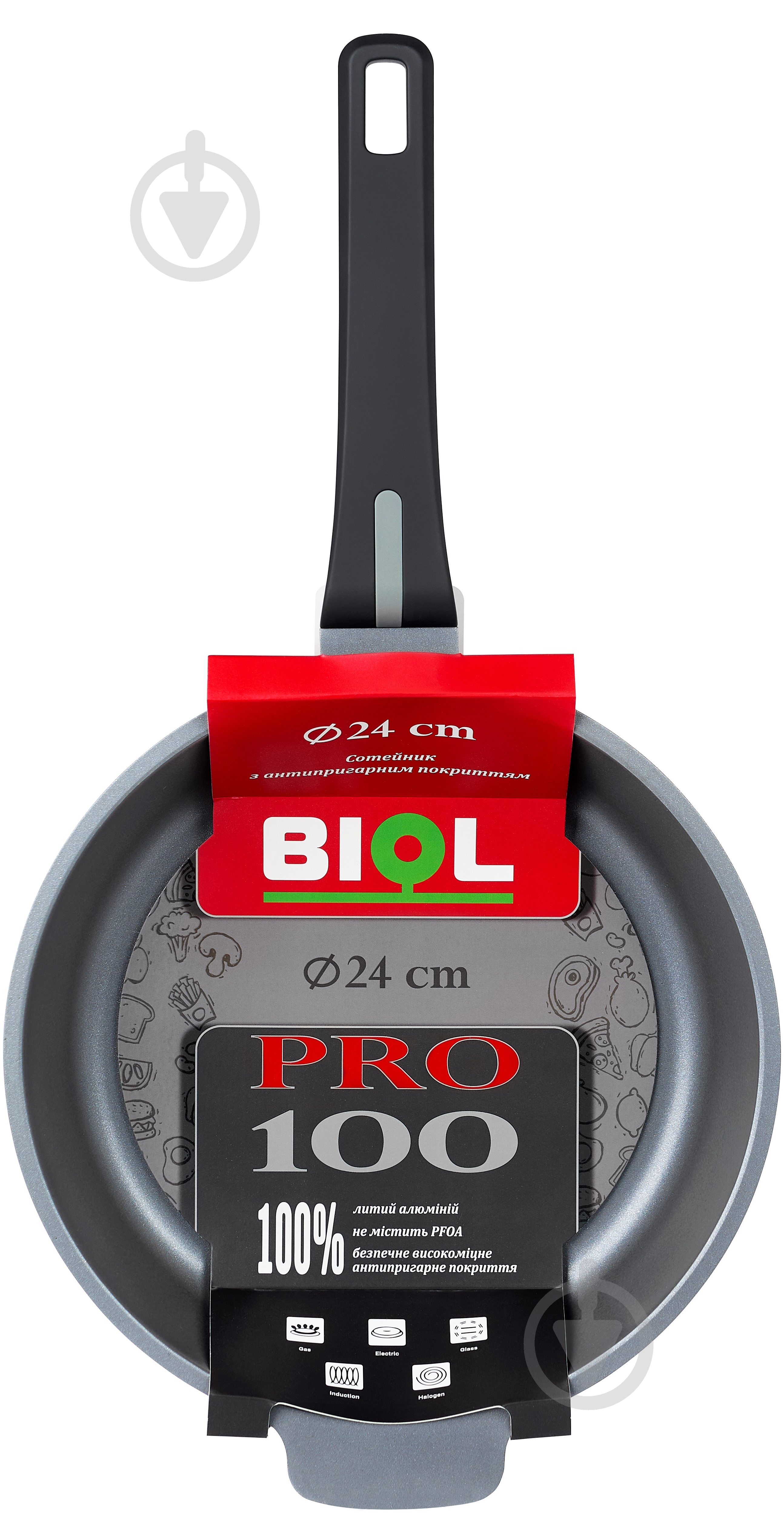 Сотейник Biol 28 см PRO100 (2809P) - фото 2